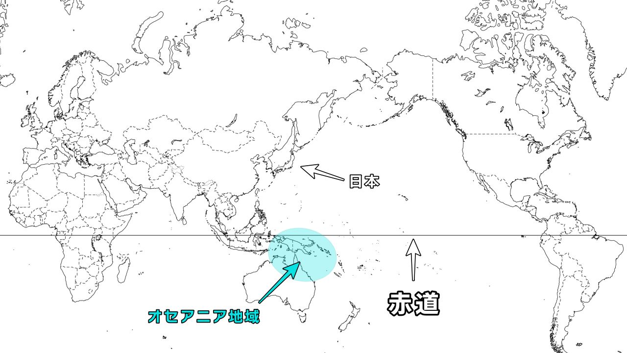 オセアニア地域に自生するビカクシダは5種類